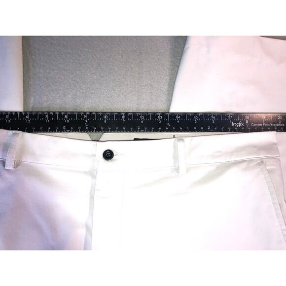 Dunning Mens Golf Pants Light Gray Stretch Performance Chino 38x35 big and tall - Picture 4 of 8